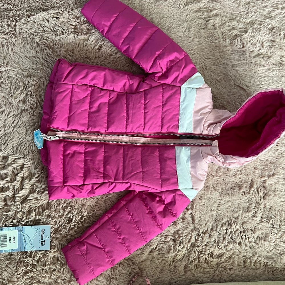 Pink Puffer Jacket for Kids NWT